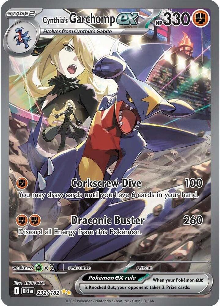 Cynthia's Garchomp ex - 232/182